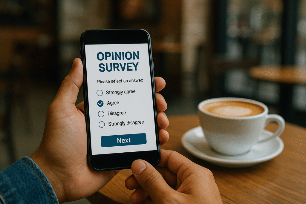 take surveys